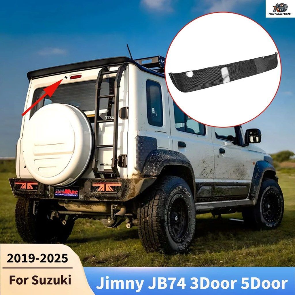 スズキ ジムニー JB74 2019-2025 3ドア/5ドア用カートップスポイラーウィングリップ、テールフィンガードボードリッドキット、外装装飾パー