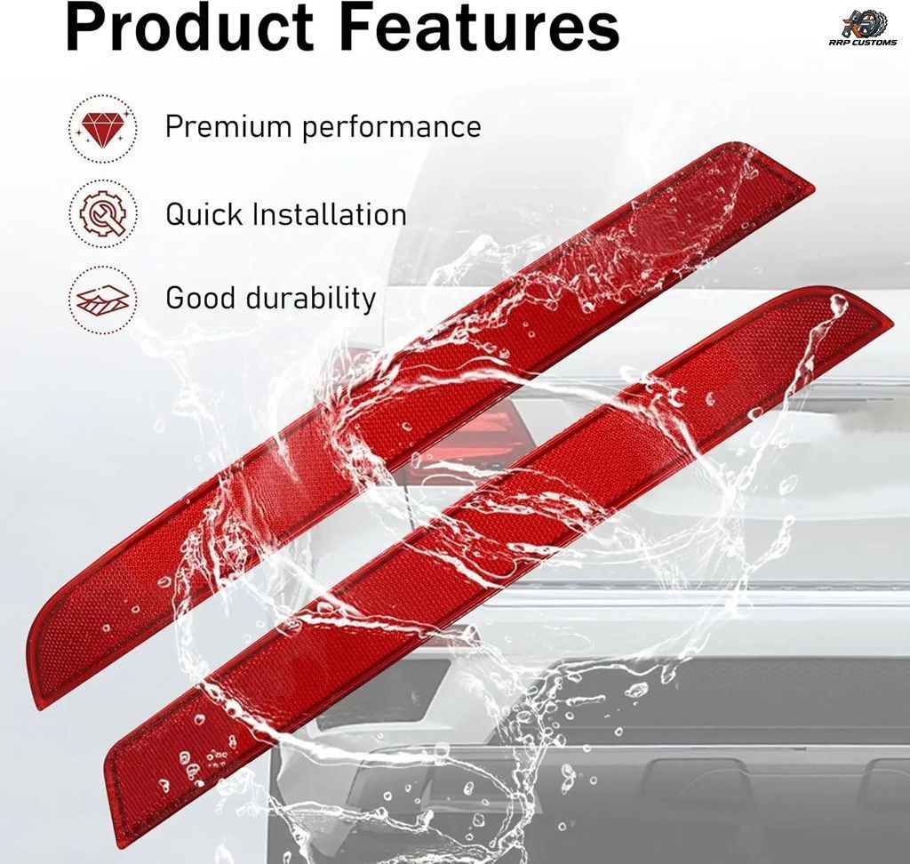 メルセデスベンツ GL GLSクラス W166 GL350 GL450 GL500 GL550 GLS350 2012-2019用リアバンパーリフレクター反射ストリップアクセサリー