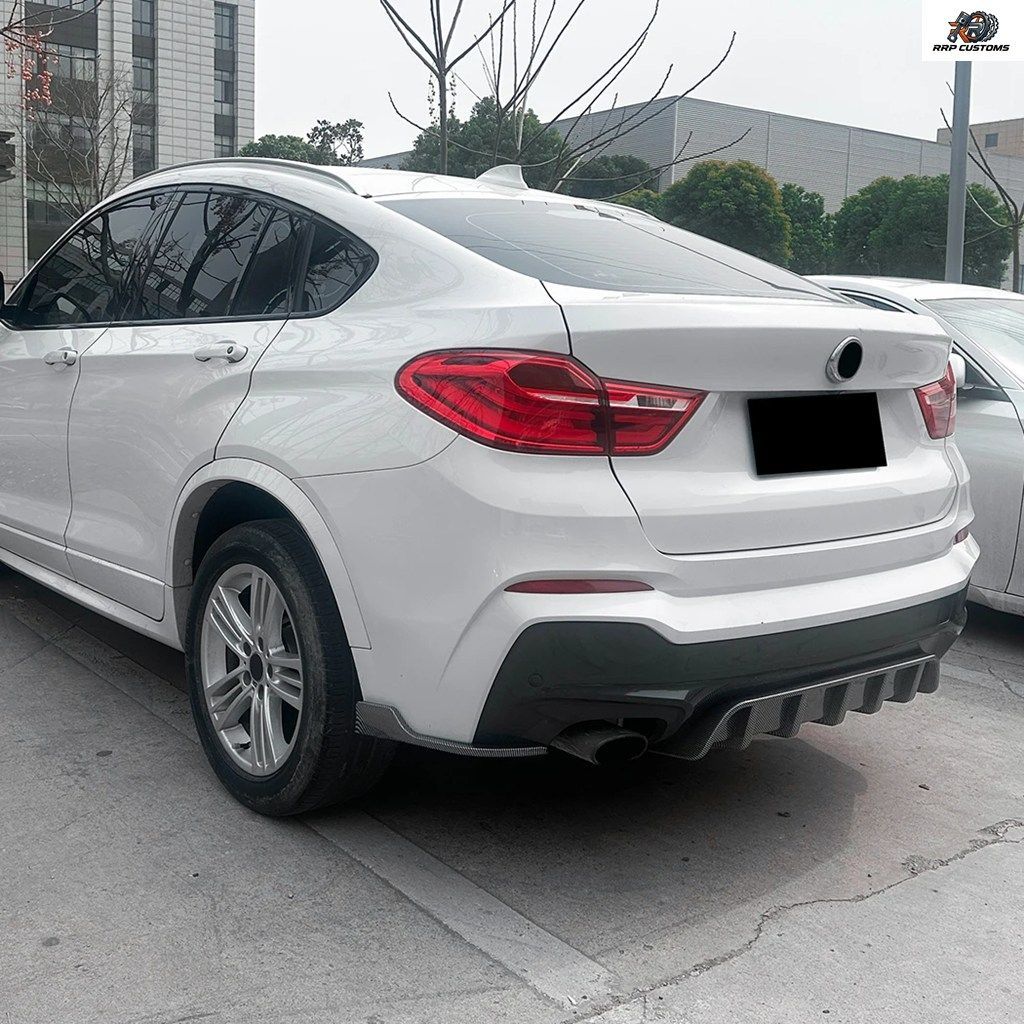 BMW X4 F26 M Sport 2014 2015-2018用 リアバンパー ディフューザー リップ スポイラー アクセサリー スプリッター ボディキット チューニ BMW X4 F26 M Sport 2014 2015-2018用 リアバンパー ディフューザー リップ スポイラー アクセサリー スプリッター ボディキット チューニ