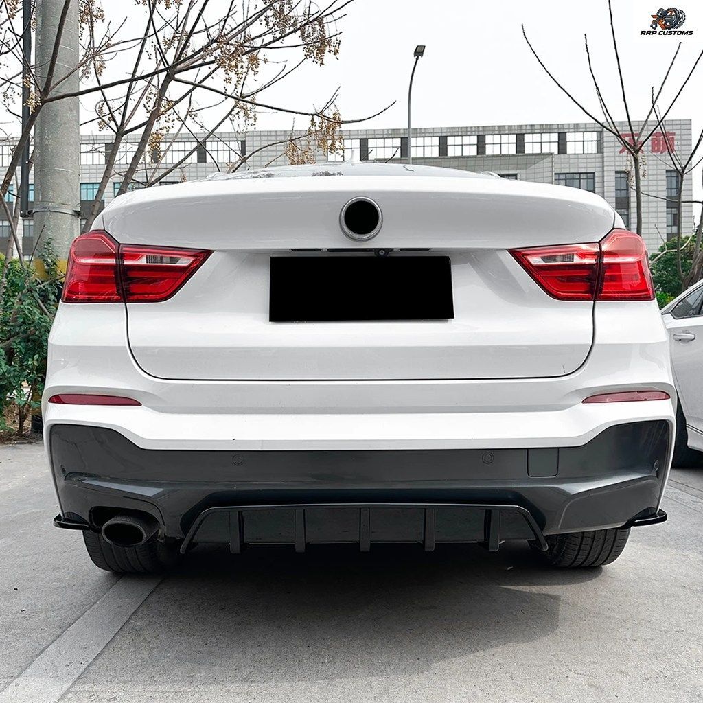 BMW X4 F26 M Sport 2014 2015-2018用 リアバンパー ディフューザー リップ スポイラー アクセサリー スプリッター ボディキット チューニ BMW X4 F26 M Sport 2014 2015-2018用 リアバンパー ディフューザー リップ スポイラー アクセサリー スプリッター ボディキット チューニ