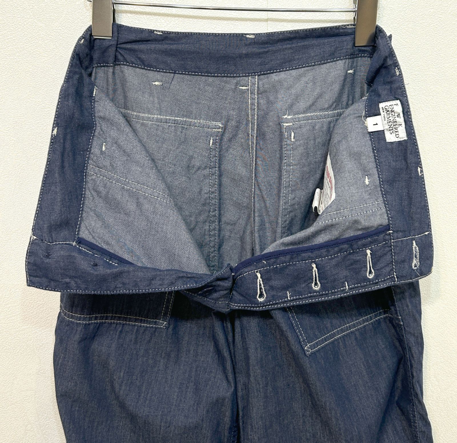 ENGINEERED GARMENTS (1) コットン デニム ベイカーパンツ エンジニア 