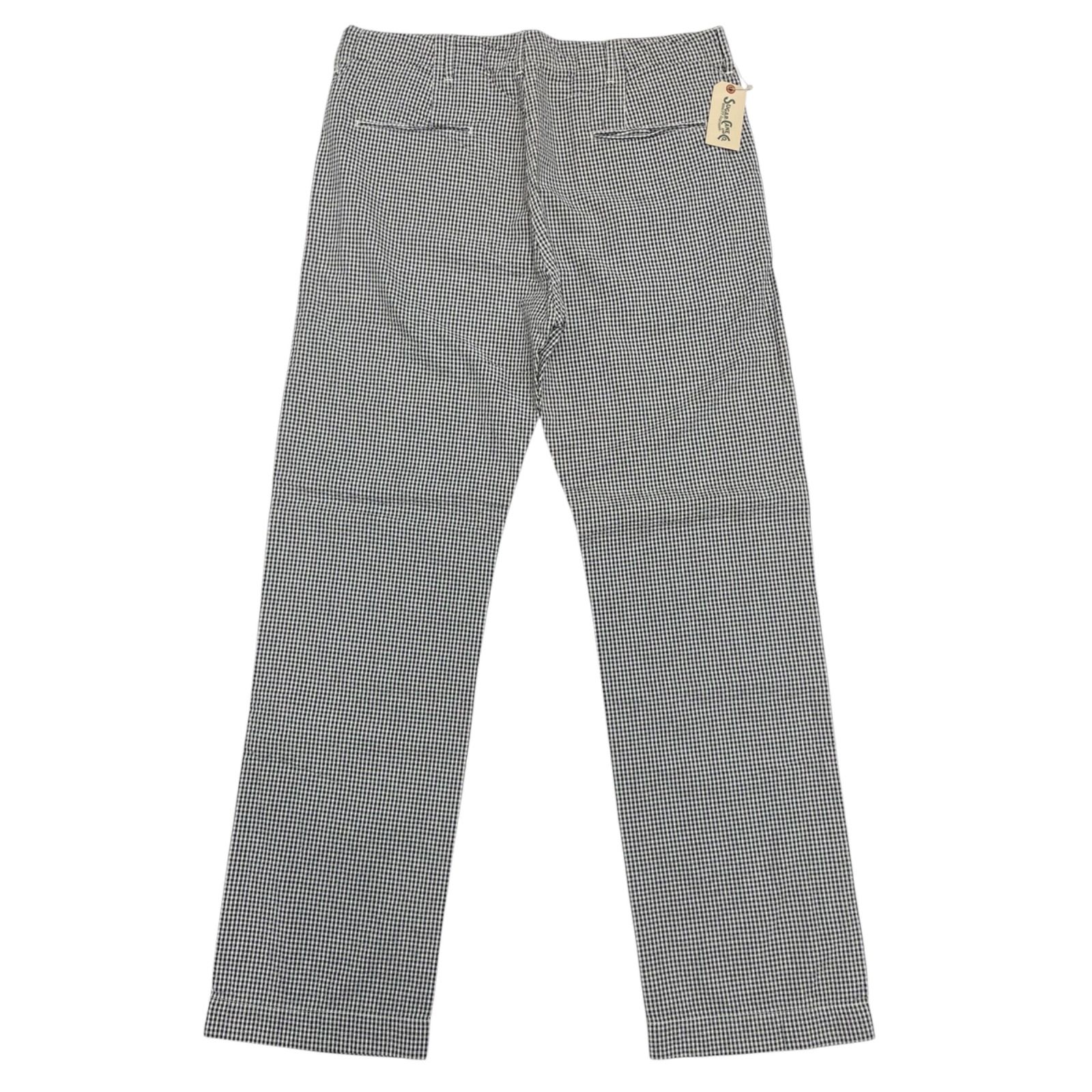 未使用品 34 SUGAR CANE SC40561 M-41 シュガーケーン ピンチェック チノパンツ コックパンツ