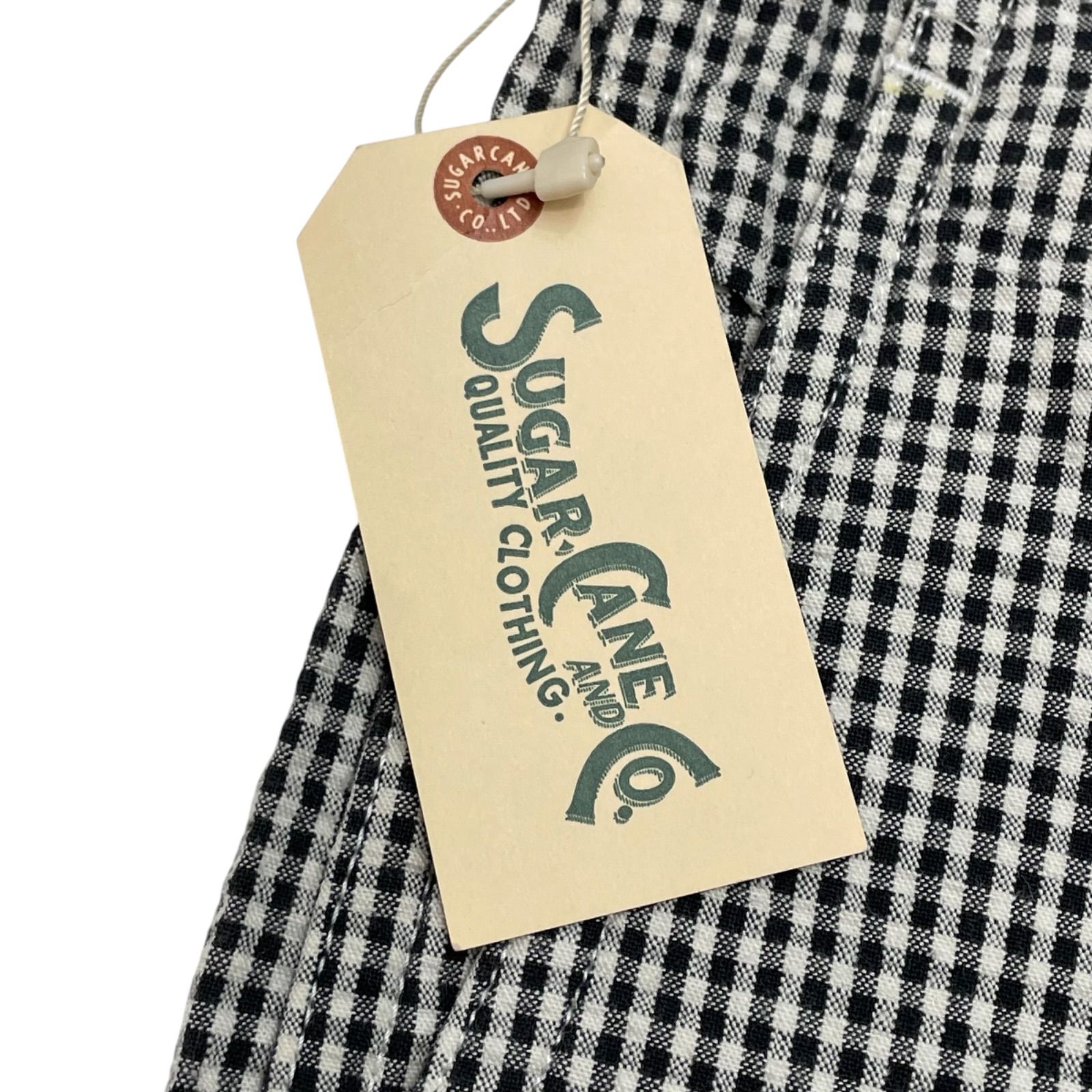 未使用品 34 SUGAR CANE SC40561 M-41 シュガーケーン ピンチェック チノパンツ コックパンツ