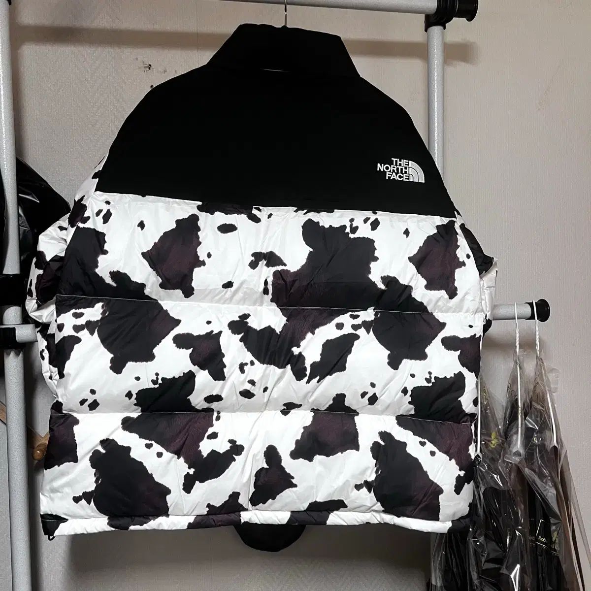 XL THE NORTH FACE ザノースフェイス ヌプシ ノベルティ ダウン ジャケット 얼룩 シュプリーム味