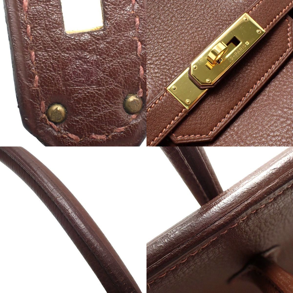 HERMES(エルメス) バーキン35 ハバナ ブラウン茶 トゴ ゴールド金具 □C刻印 ハンドバッグ トートバッグ レディース 40802196895【中古】【アラモード】 HERMES(エルメス) バーキン35 ハバナ ブラウン茶 トゴ ゴールド金具 □C刻印 ハンドバッグ トートバッグ レディース 40802196895【中古】【アラモード】