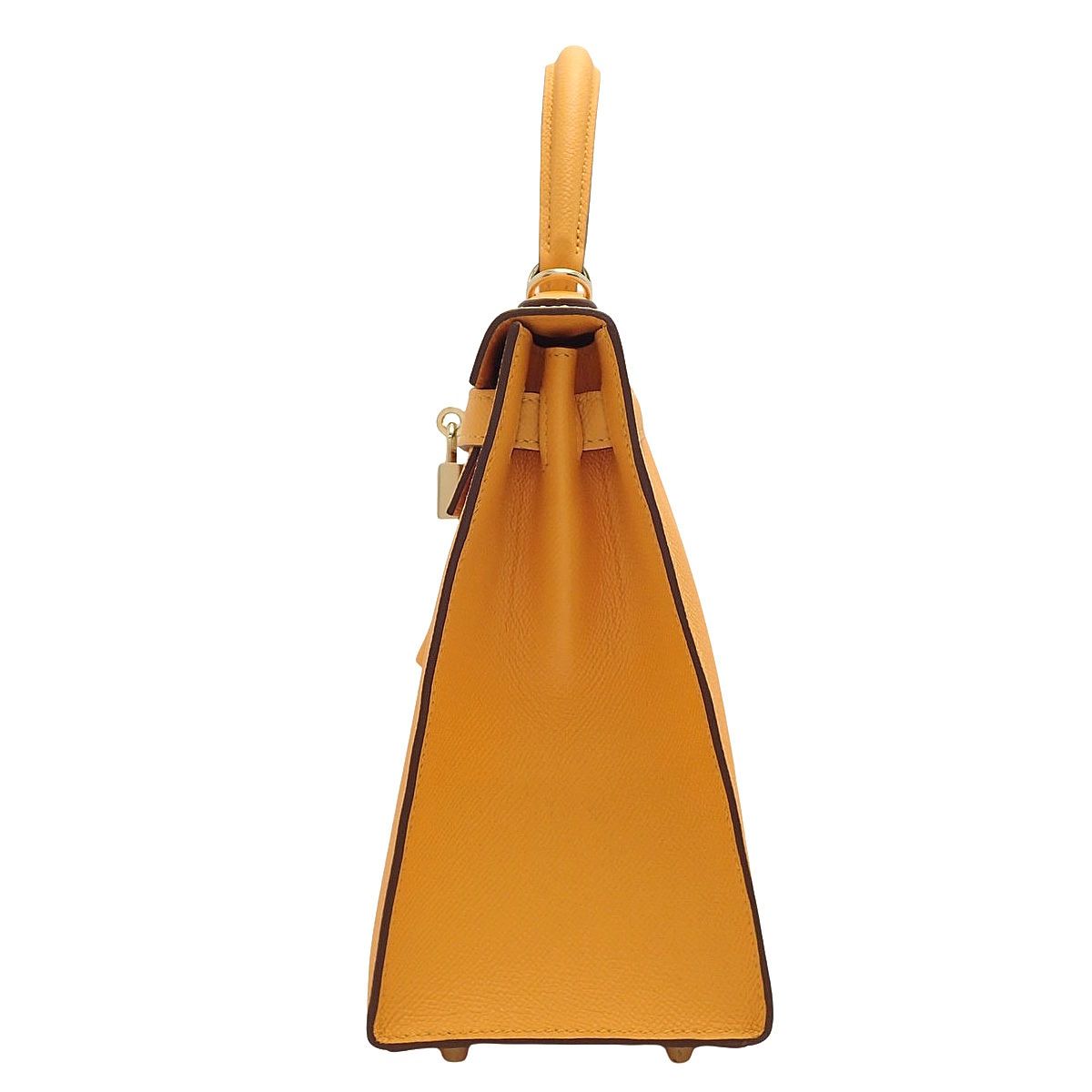 HERMES(エルメス) ケリー28 (外縫い) ジョーヌドール タバックキャメル イエロー黄 エプソン シャンパンゴールド金具 A刻印 ハンドバッグ 2WAY ショルダー 肩掛け パーソナルオーダー品 レディース 40802196547【中古】【アラモード】 HERMES(エルメス) ケリー28 (外縫い) ジョーヌドール タバックキャメル イエロー黄 エプソン シャンパンゴールド金具 A刻印 ハンドバッグ 2WAY ショルダー 肩掛け パーソナルオーダー品 レディース 40802196547【中古】【アラモード】