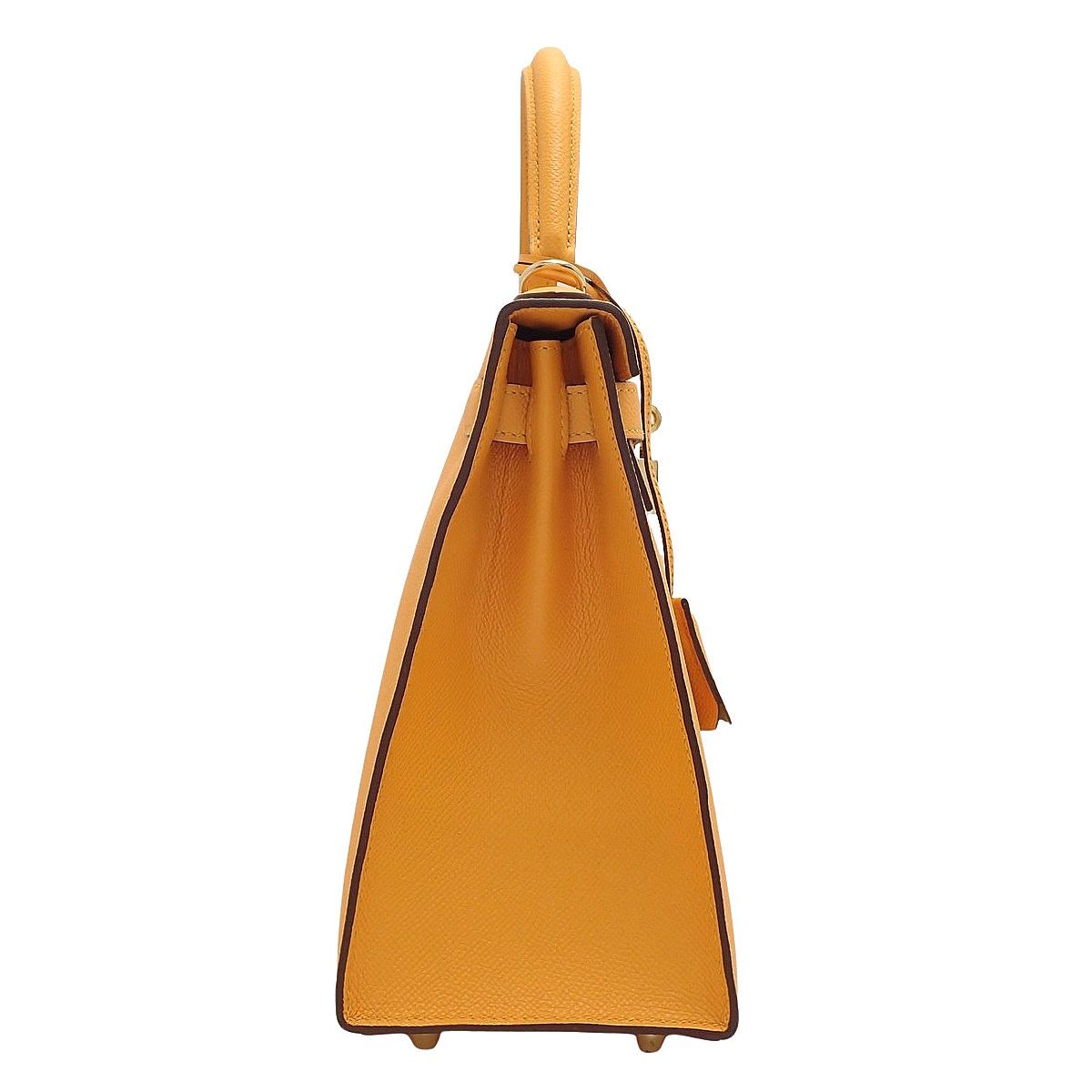 HERMES(エルメス) ケリー28 (外縫い) ジョーヌドール タバックキャメル イエロー黄 エプソン シャンパンゴールド金具 A刻印 ハンドバッグ 2WAY ショルダー 肩掛け パーソナルオーダー品 レディース 40802196547【中古】【アラモード】 HERMES(エルメス) ケリー28 (外縫い) ジョーヌドール タバックキャメル イエロー黄 エプソン シャンパンゴールド金具 A刻印 ハンドバッグ 2WAY ショルダー 肩掛け パーソナルオーダー品 レディース 40802196547【中古】【アラモード】