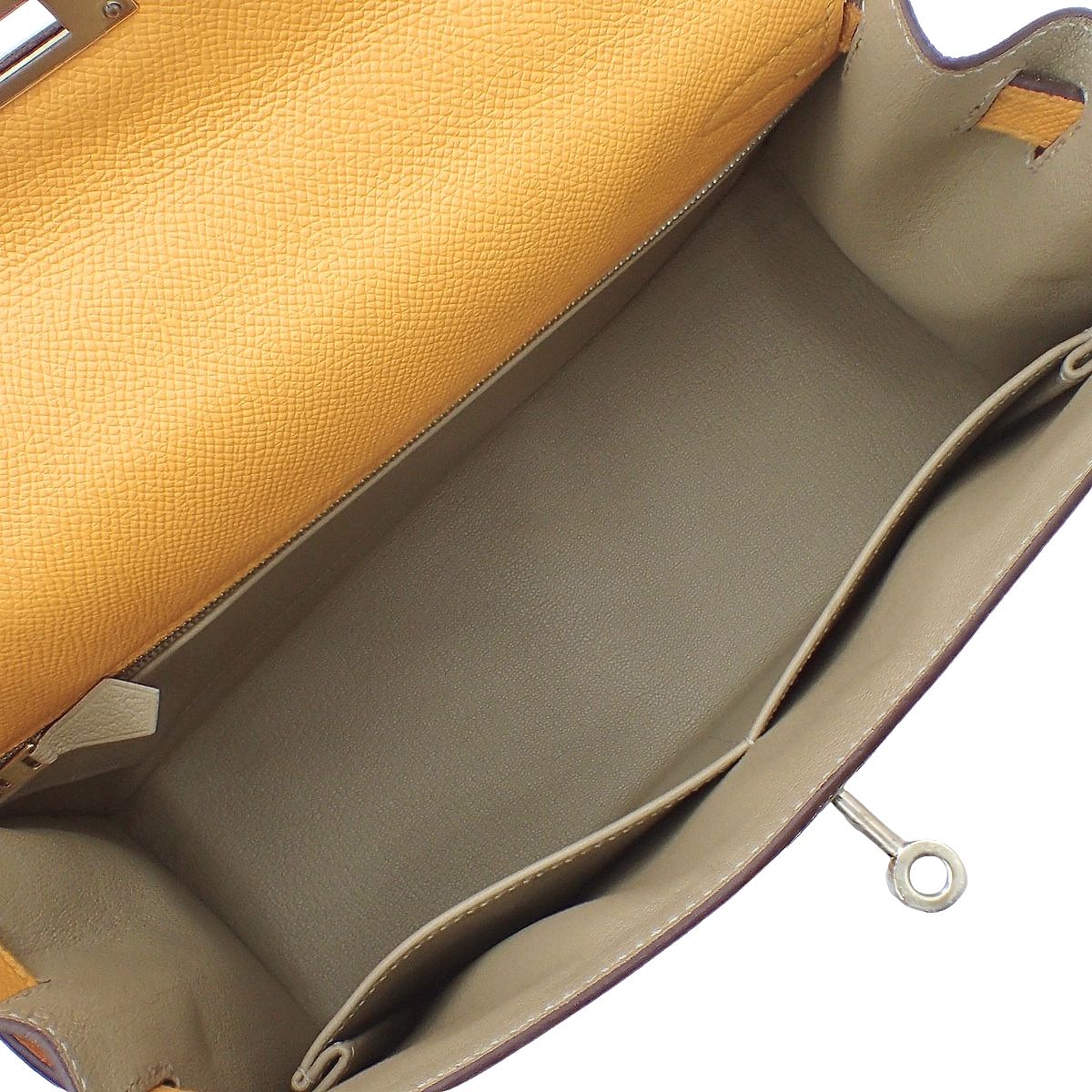 HERMES(エルメス) ケリー28 (外縫い) ジョーヌドール タバックキャメル イエロー黄 エプソン シャンパンゴールド金具 A刻印 ハンドバッグ 2WAY ショルダー 肩掛け パーソナルオーダー品 レディース 40802196547【中古】【アラモード】 HERMES(エルメス) ケリー28 (外縫い) ジョーヌドール タバックキャメル イエロー黄 エプソン シャンパンゴールド金具 A刻印 ハンドバッグ 2WAY ショルダー 肩掛け パーソナルオーダー品 レディース 40802196547【中古】【アラモード】