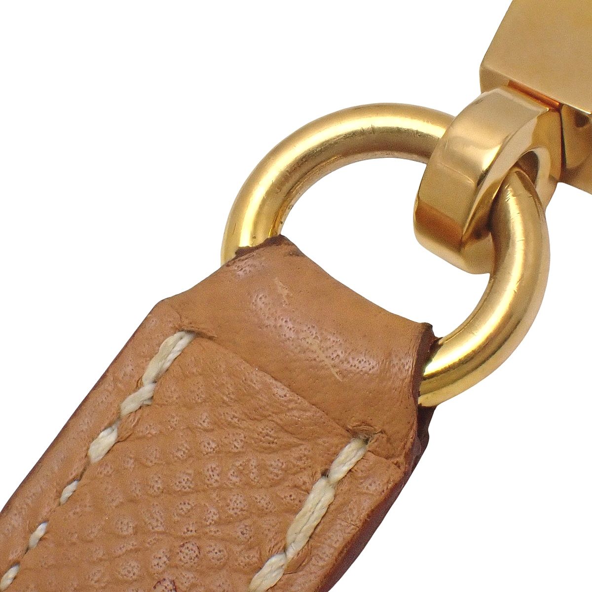 HERMES(エルメス) ショルダーストラップ ナチュラル ベージュ クシュベル ゴールド金具 小物 バッグストラップ バッグ小物 レディース 40802174672【中古】【アラモード】