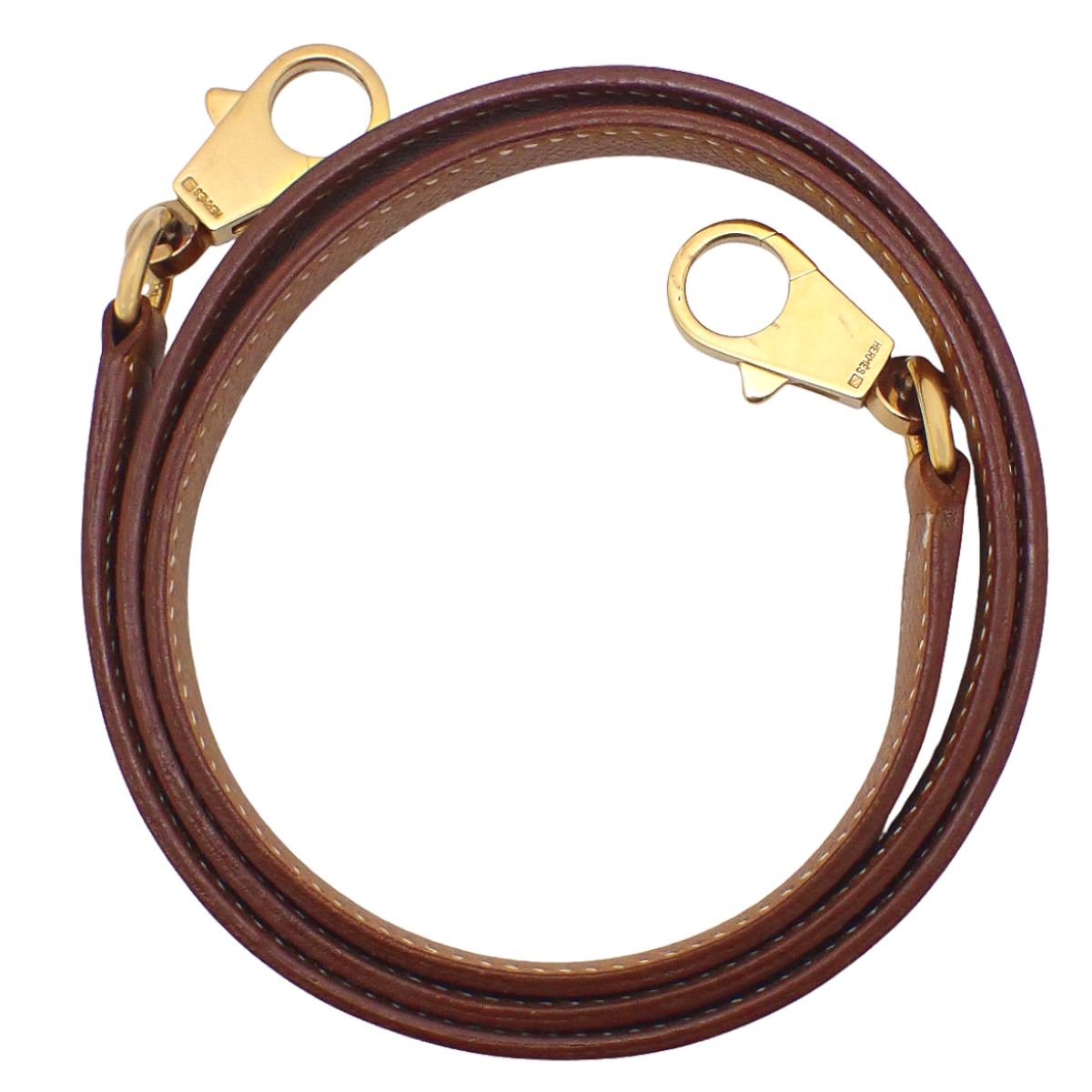 HERMES(エルメス) ショルダーストラップ ゴールド ブラウン茶 クシュベル ゴールド金具 小物 バッグストラップ バッグ小物 レディース 40802159674【中古】【アラモード】 HERMES(エルメス) ショルダーストラップ ゴールド ブラウン茶 クシュベル ゴールド金具 小物 バッグストラップ バッグ小物 レディース 40802159674【中古】【アラモード】