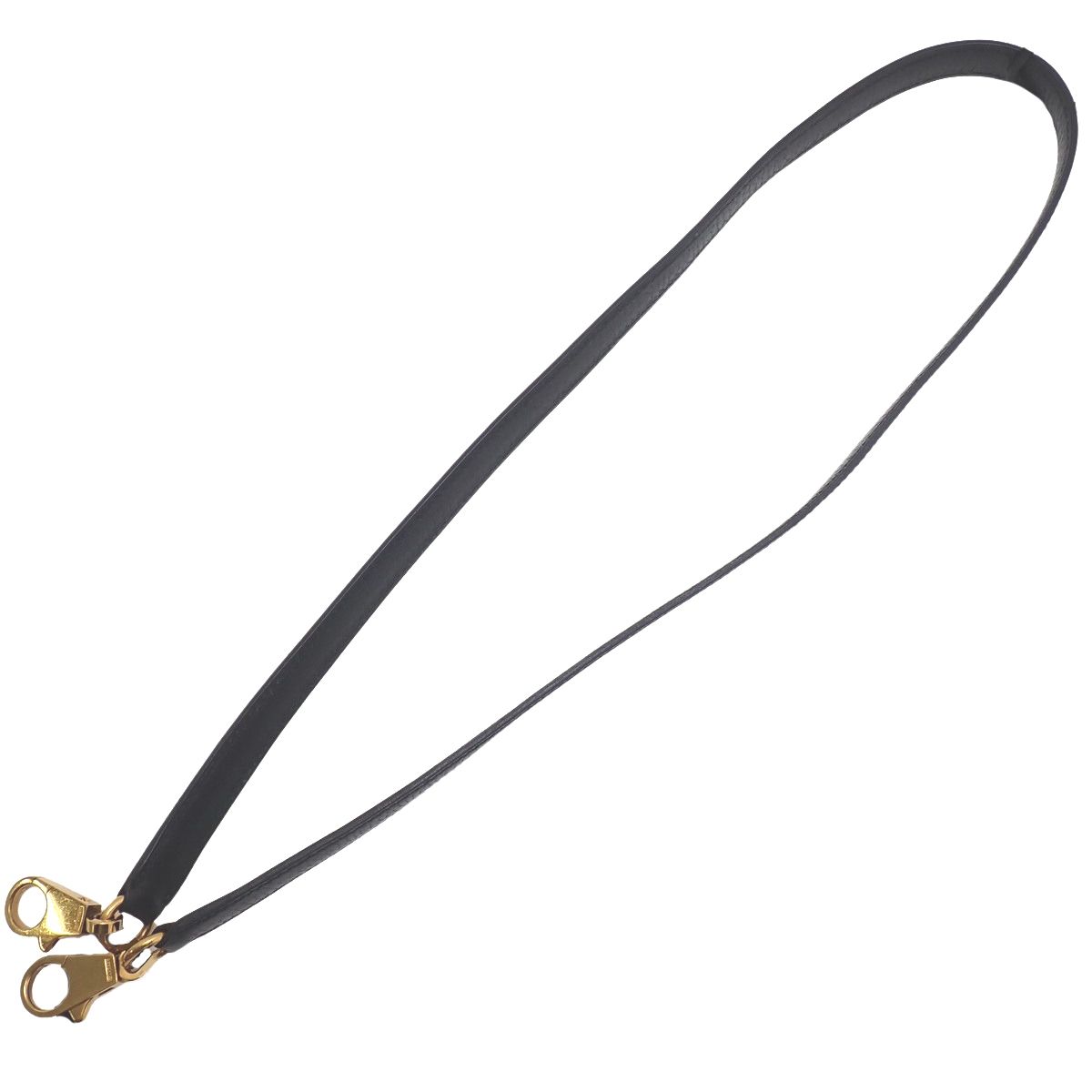 HERMES(エルメス) ショルダーストラップ ブラック黒 アルデンヌ ゴールド金具 小物 バッグストラップ バッグ小物 レディース 40802178629【中古】【アラモード】