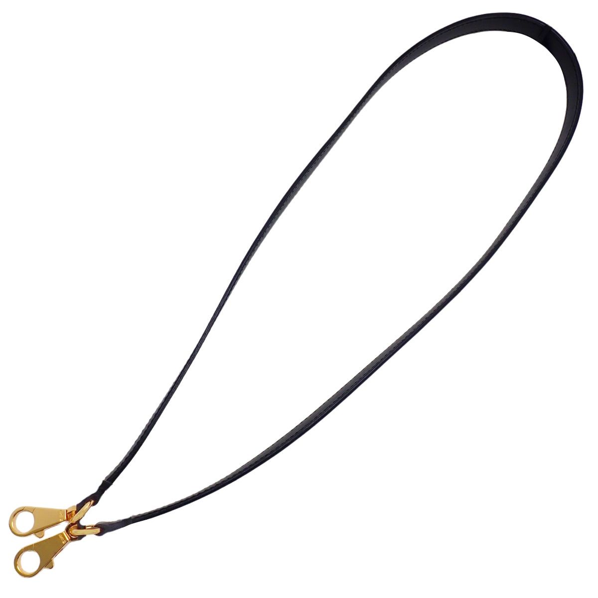 HERMES(エルメス) ショルダーストラップ カギ カデナ クロシェット ブラック黒 ボックスカーフ ゴールド金具 小物 バッグストラップ バッグ小物 鍵 レディース 40802169185【中古】【アラモード】