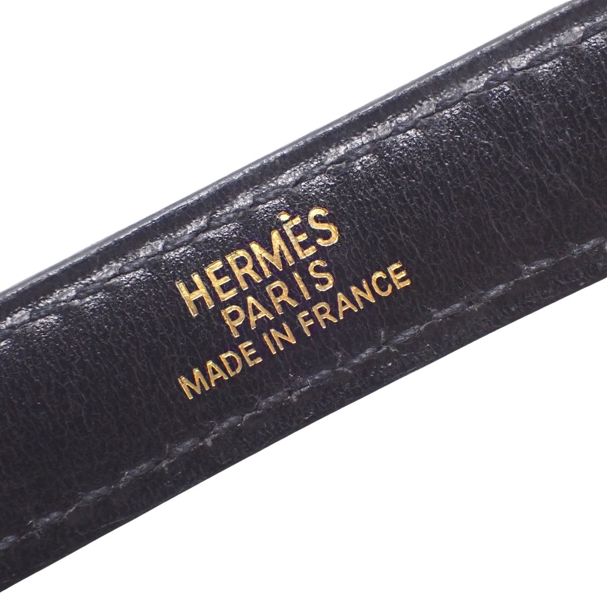 HERMES(エルメス) ショルダーストラップ カギ カデナ クロシェット ブラック黒 ボックスカーフ ゴールド金具 小物 バッグストラップ バッグ小物 鍵 レディース 40802169185【中古】【アラモード】