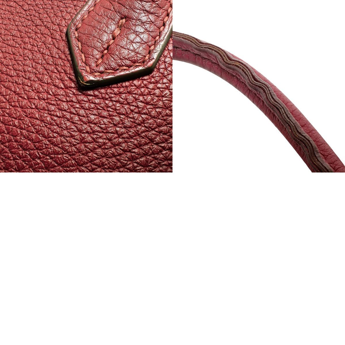 HERMES(エルメス) バーキン25 ルビー レッド赤 トゴ パラジウム金具 シルバー金具 □N刻印 ハンドバッグ トートバッグ レディース 40802196882【中古】【アラモード】