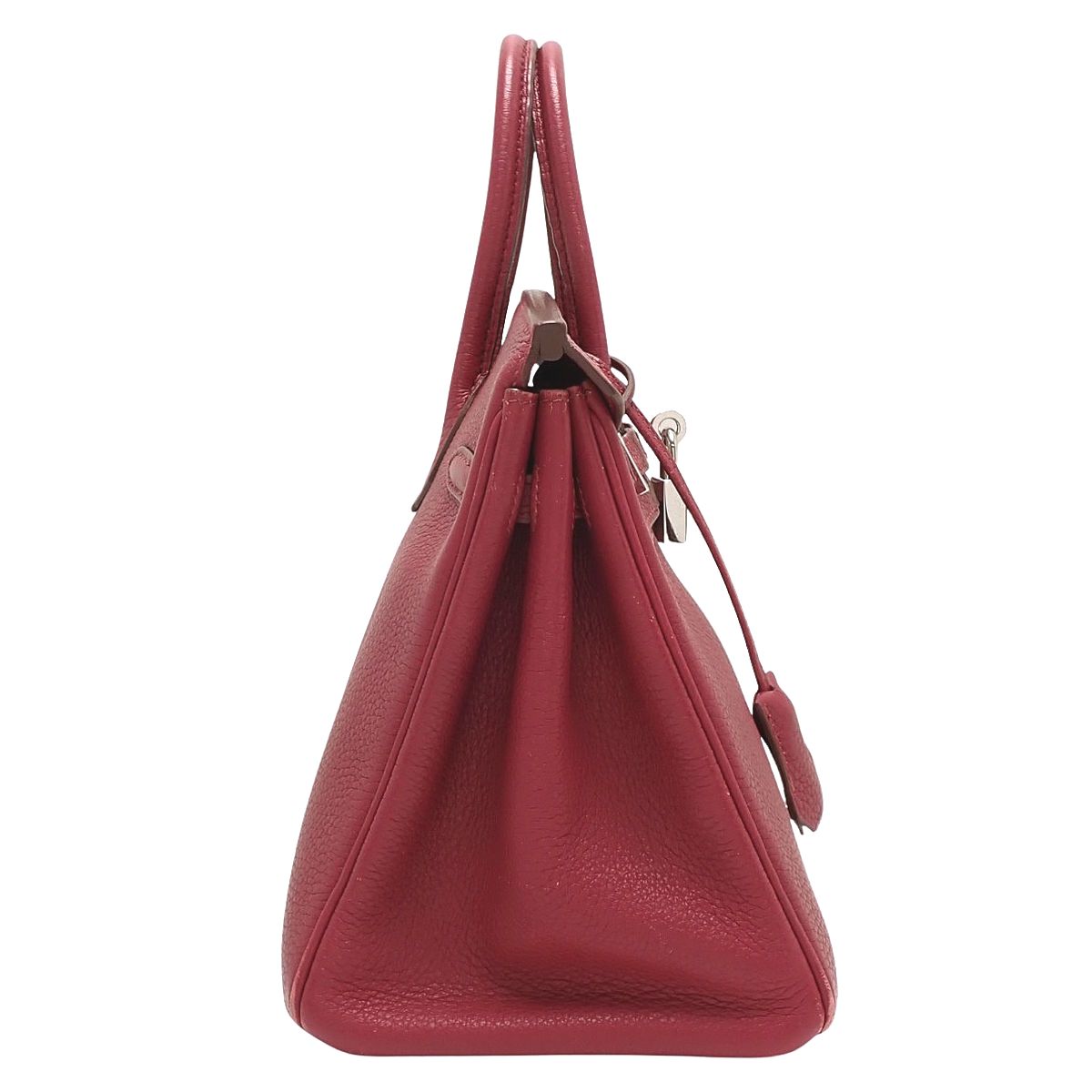 HERMES(エルメス) バーキン25 ルビー レッド赤 トゴ パラジウム金具 シルバー金具 □N刻印 ハンドバッグ トートバッグ レディース 40802196882【中古】【アラモード】