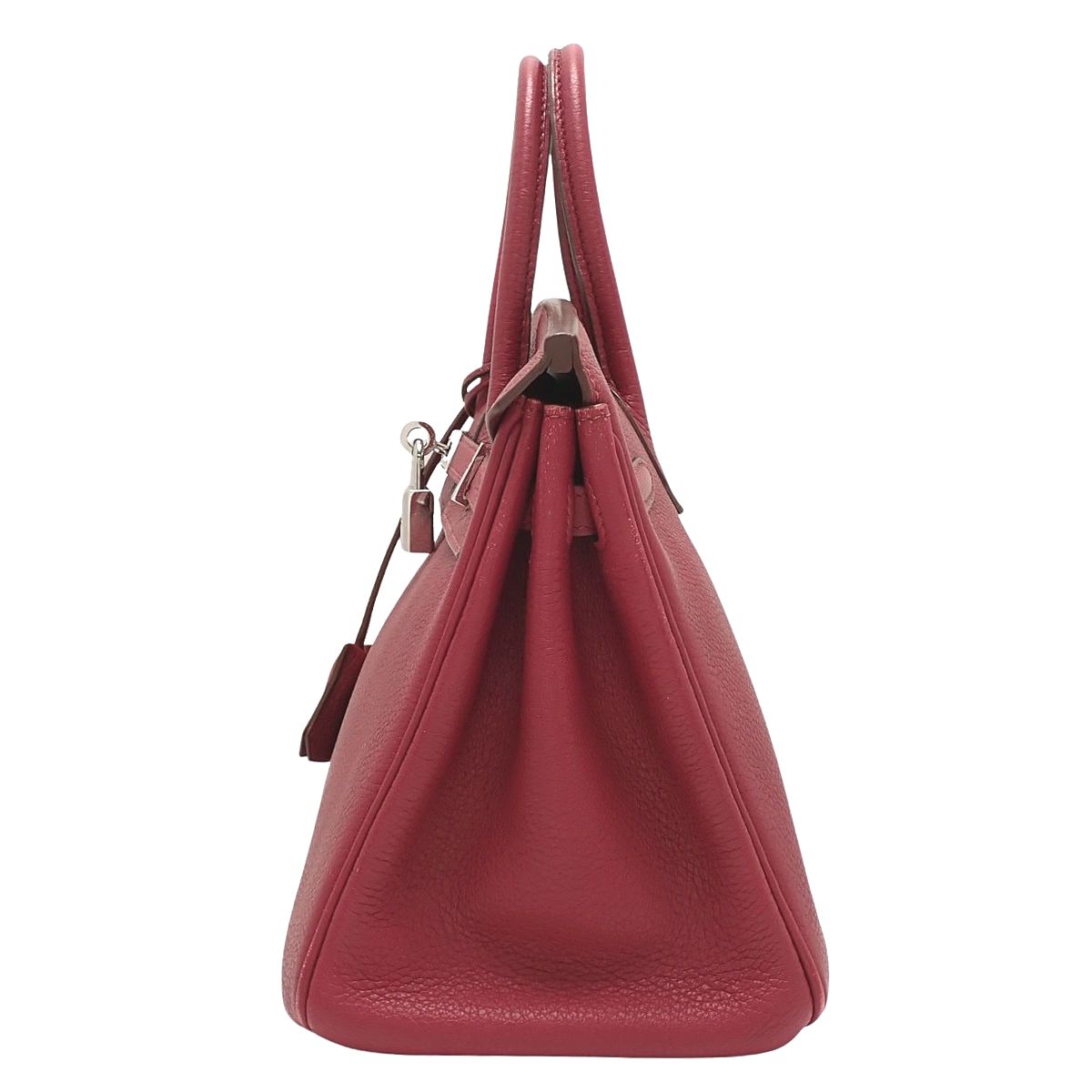 HERMES(エルメス) バーキン25 ルビー レッド赤 トゴ パラジウム金具 シルバー金具 □N刻印 ハンドバッグ トートバッグ レディース 40802196882【中古】【アラモード】
