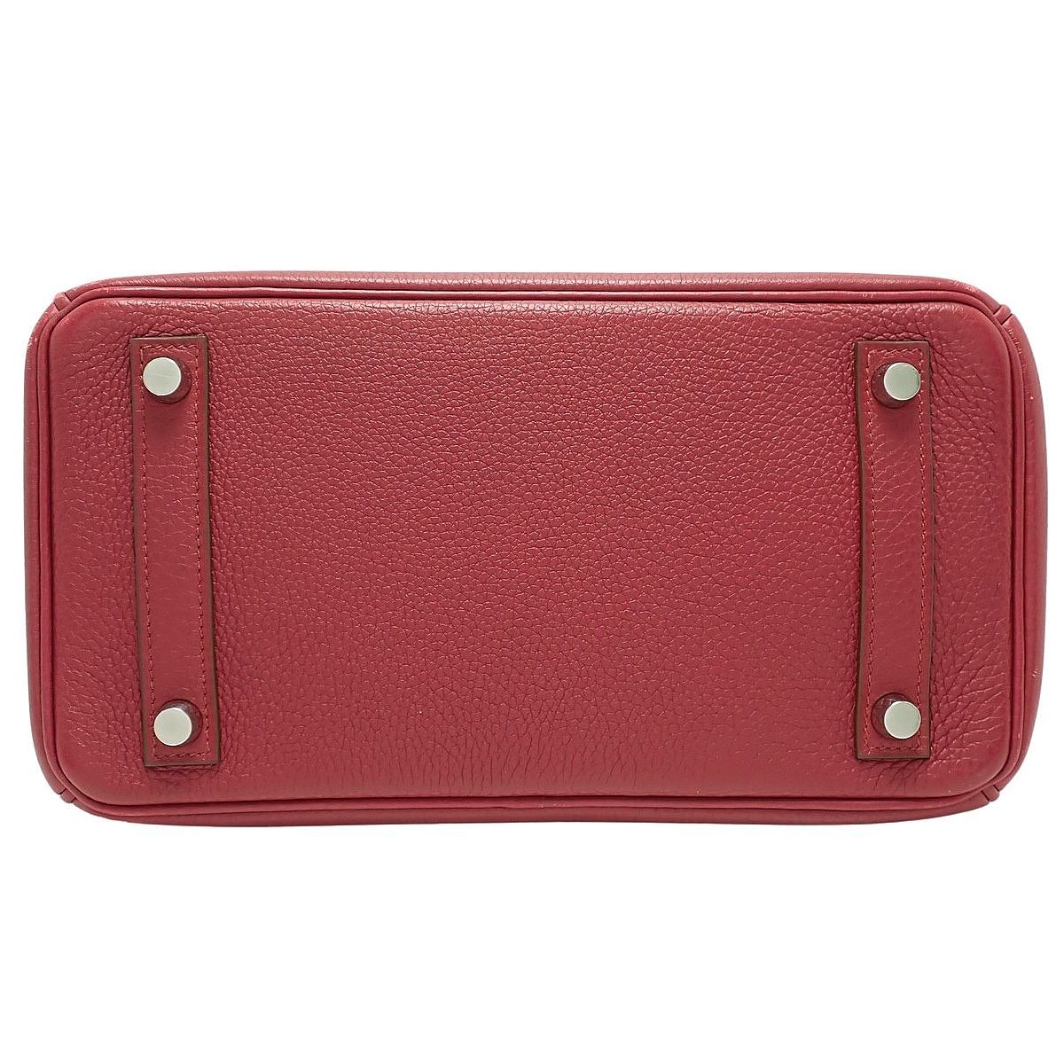 HERMES(エルメス) バーキン25 ルビー レッド赤 トゴ パラジウム金具 シルバー金具 □N刻印 ハンドバッグ トートバッグ レディース 40802196882【中古】【アラモード】
