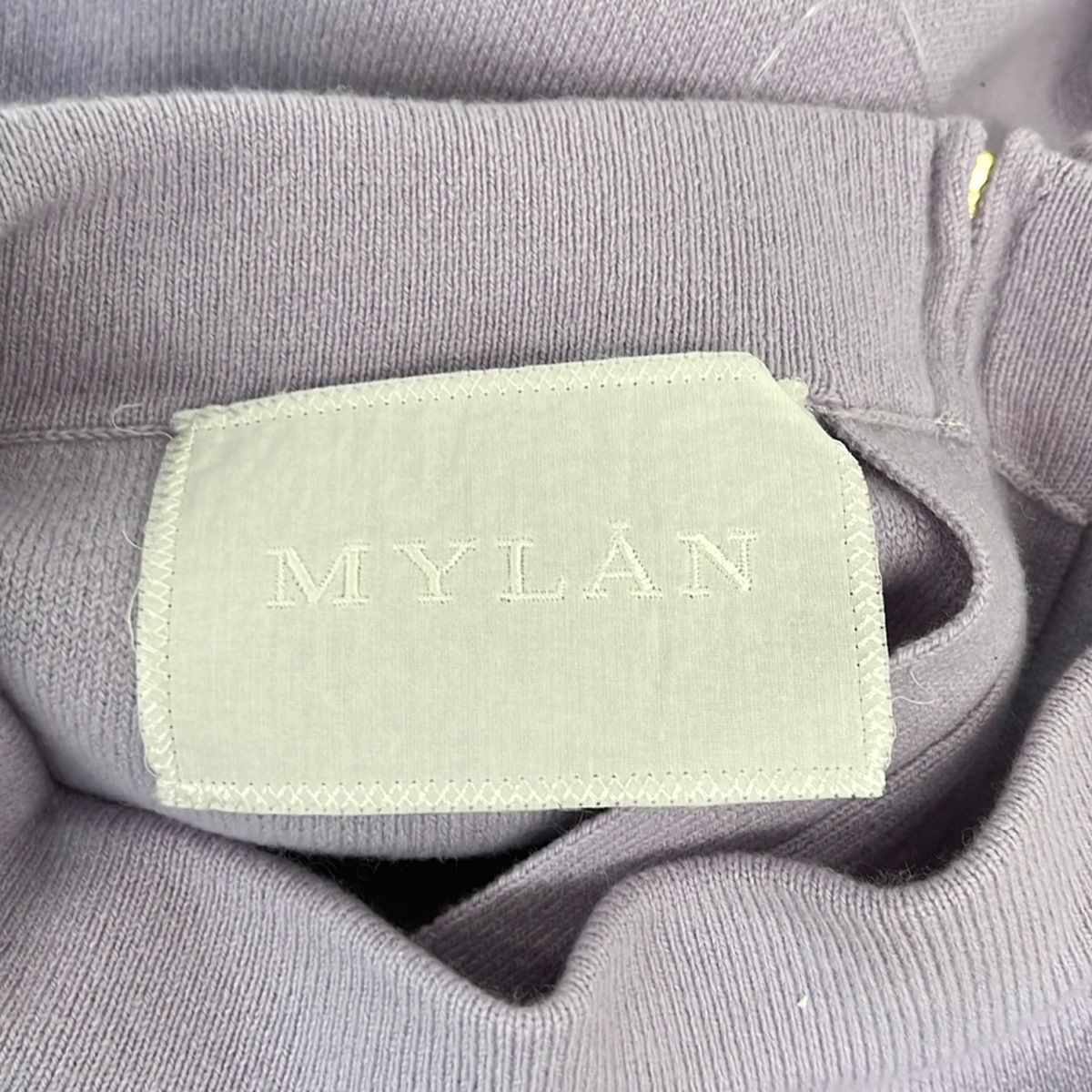 MYLAN(マイラン) ロングスカート サイズF レディース - ライトパープル マキシ丈/ニット/カシミヤ混/ウエストゴム MYLAN(マイラン) ロングスカート サイズF レディース - ライトパープル マキシ丈/ニット/カシミヤ混/ウエストゴム