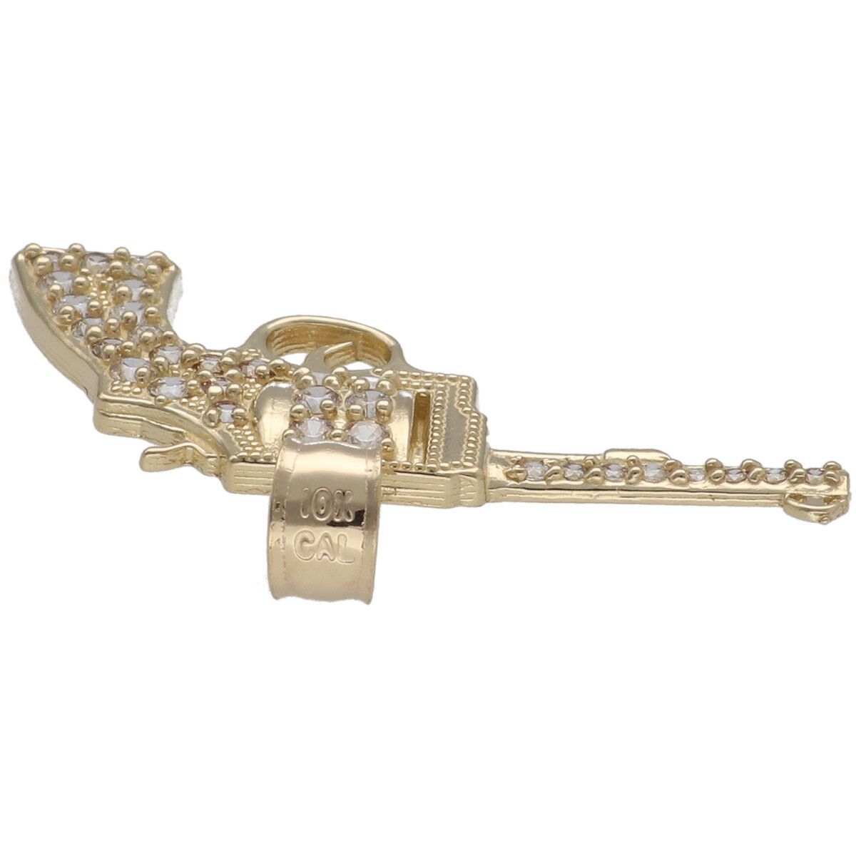 【中古】 AVALANCHE アバランチ ガン ペンダント ジルコニア 10K イエローゴールド チャーム ネックレス 26014059 AO 中古】 AVALANCHE アバランチ ガン ペンダント ジルコニア 10K