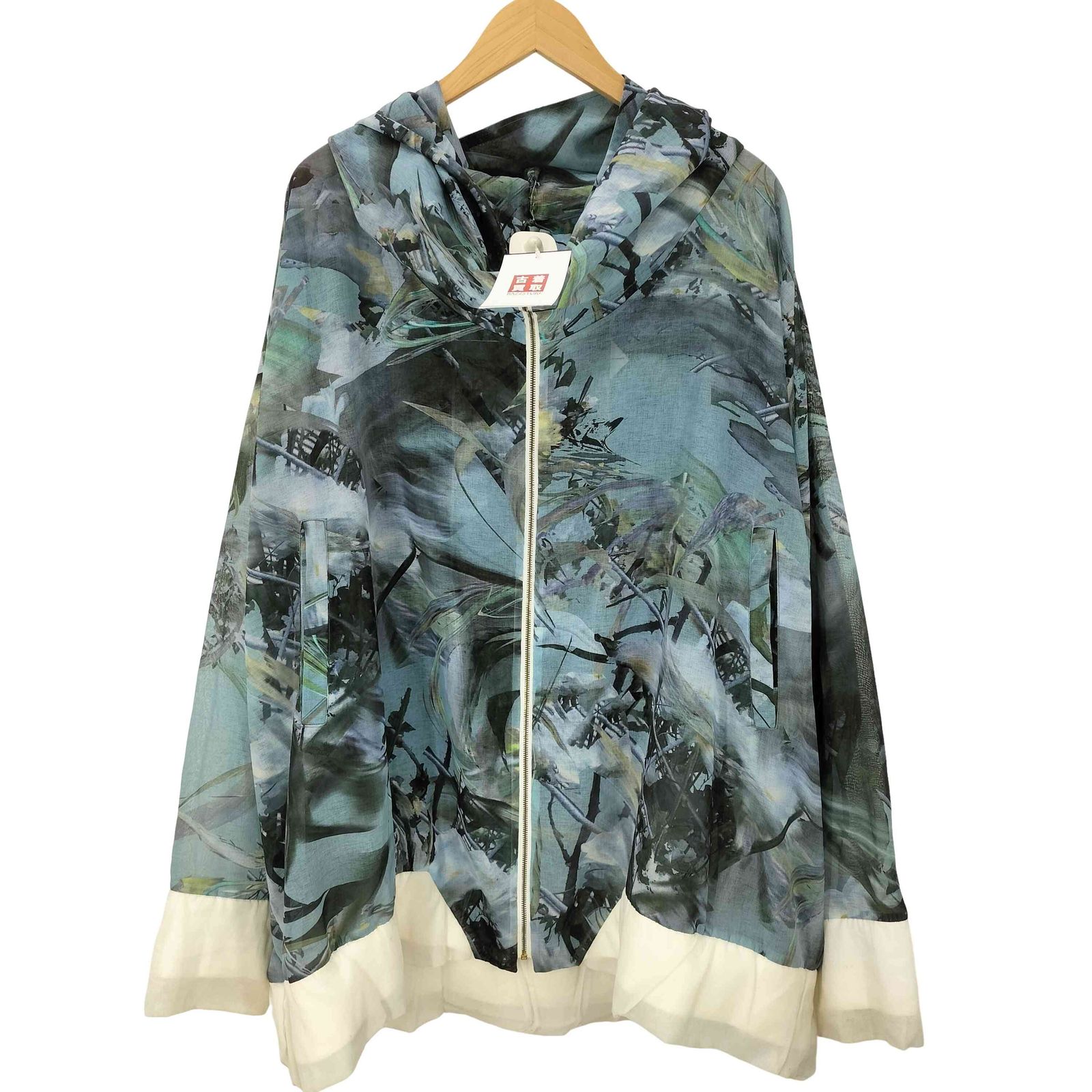 バルムング BALMUNG 16SS 生まれ花 シアー ハイネック ビック パーカー レディース 表記無