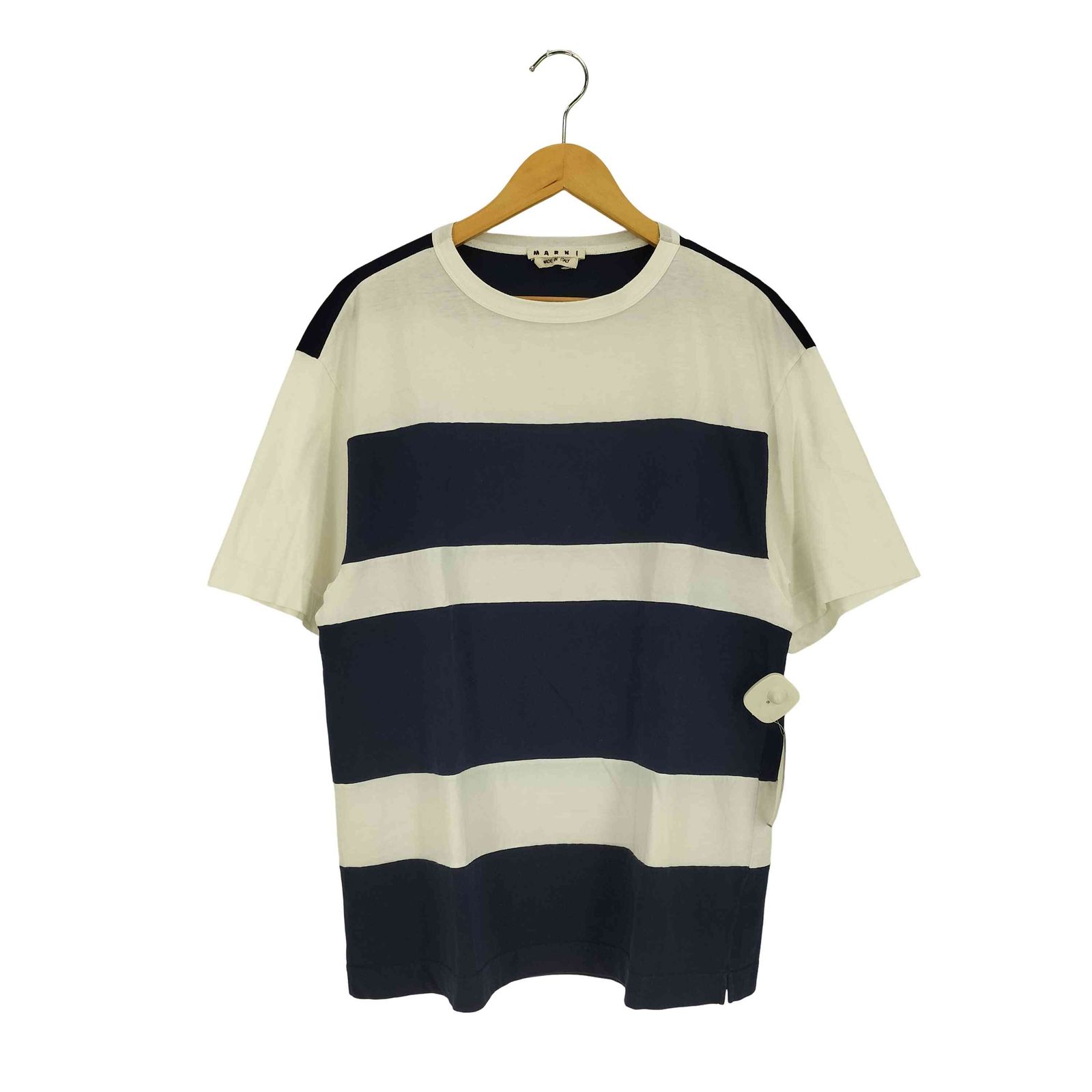 マルニ MARNI ボーダー クルーネックTシャツ メンズ DE：48 - メルカリ