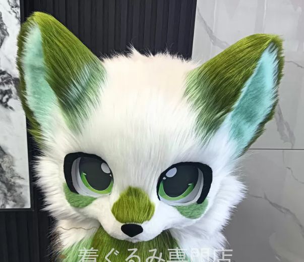 犬　猫　着ぐるみ ヘッド全頭　ヘッド ケモノ ファースーツ ぬいぐるみ コスプレ コスチューム Kurumi 一点物 C147