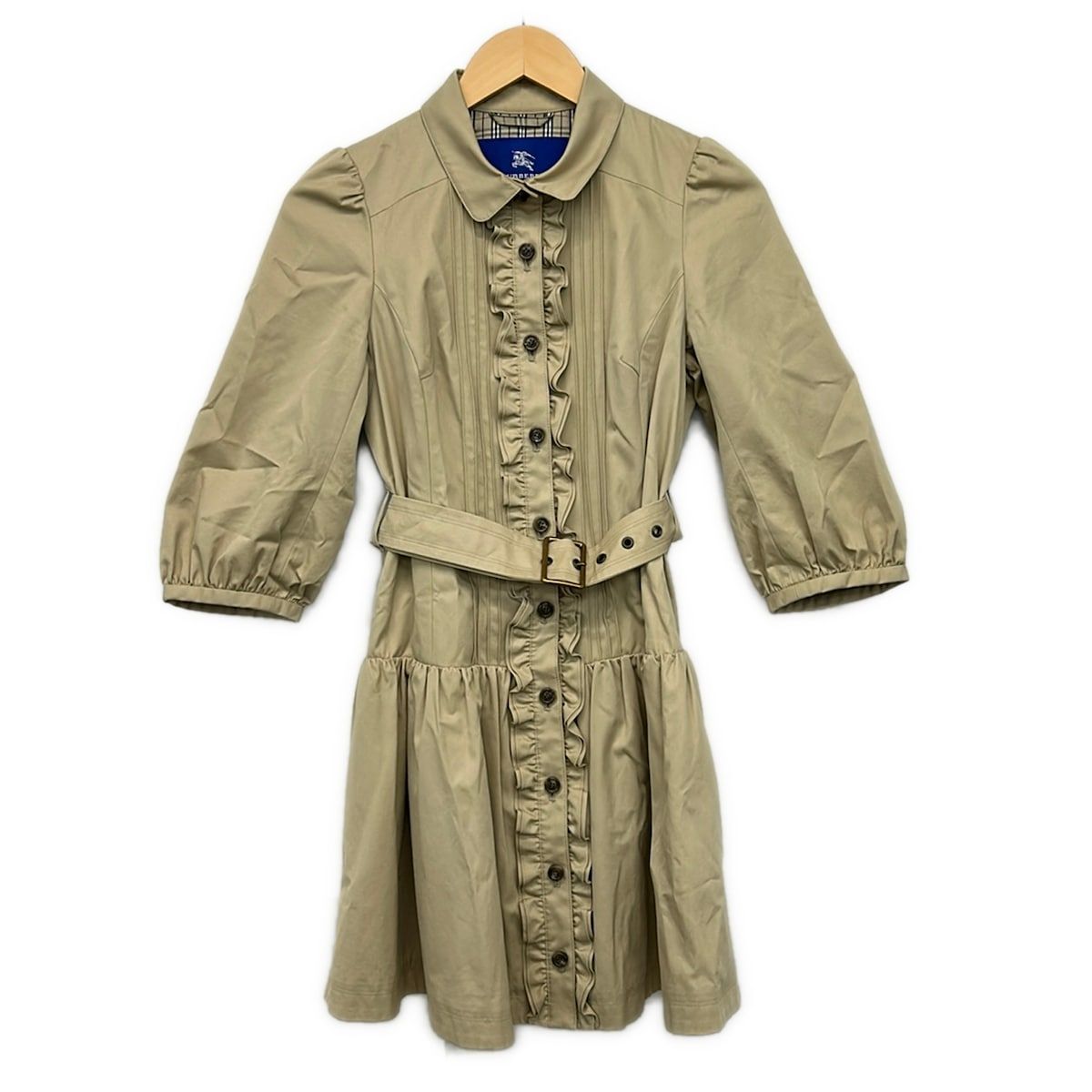 Burberry Blue Label(バーバリーブルーレーベル) ワンピース サイズ38 M レディース美品 - ベージュ