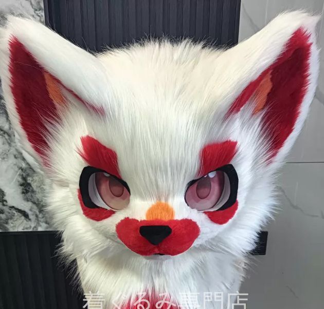 犬　猫　着ぐるみ ヘッド全頭　ヘッド ケモノ ファースーツ ぬいぐるみ コスプレ コスチューム Kurumi 一点物 C151