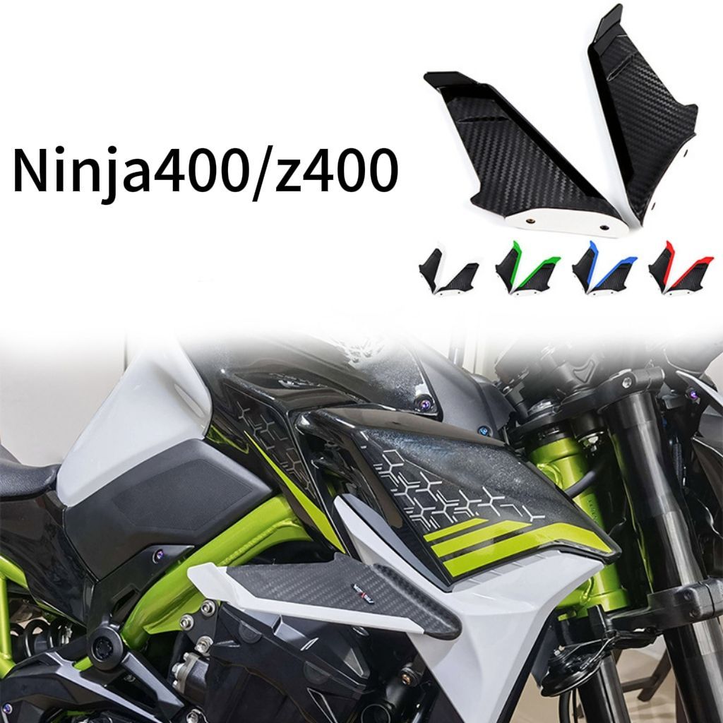 オートバイサイドウイングレットウイングキットスポイラーフェアリングカバーカワサキニンジャ 250 300 400 650 ZX6R ZX10R Ninja400 Ninja