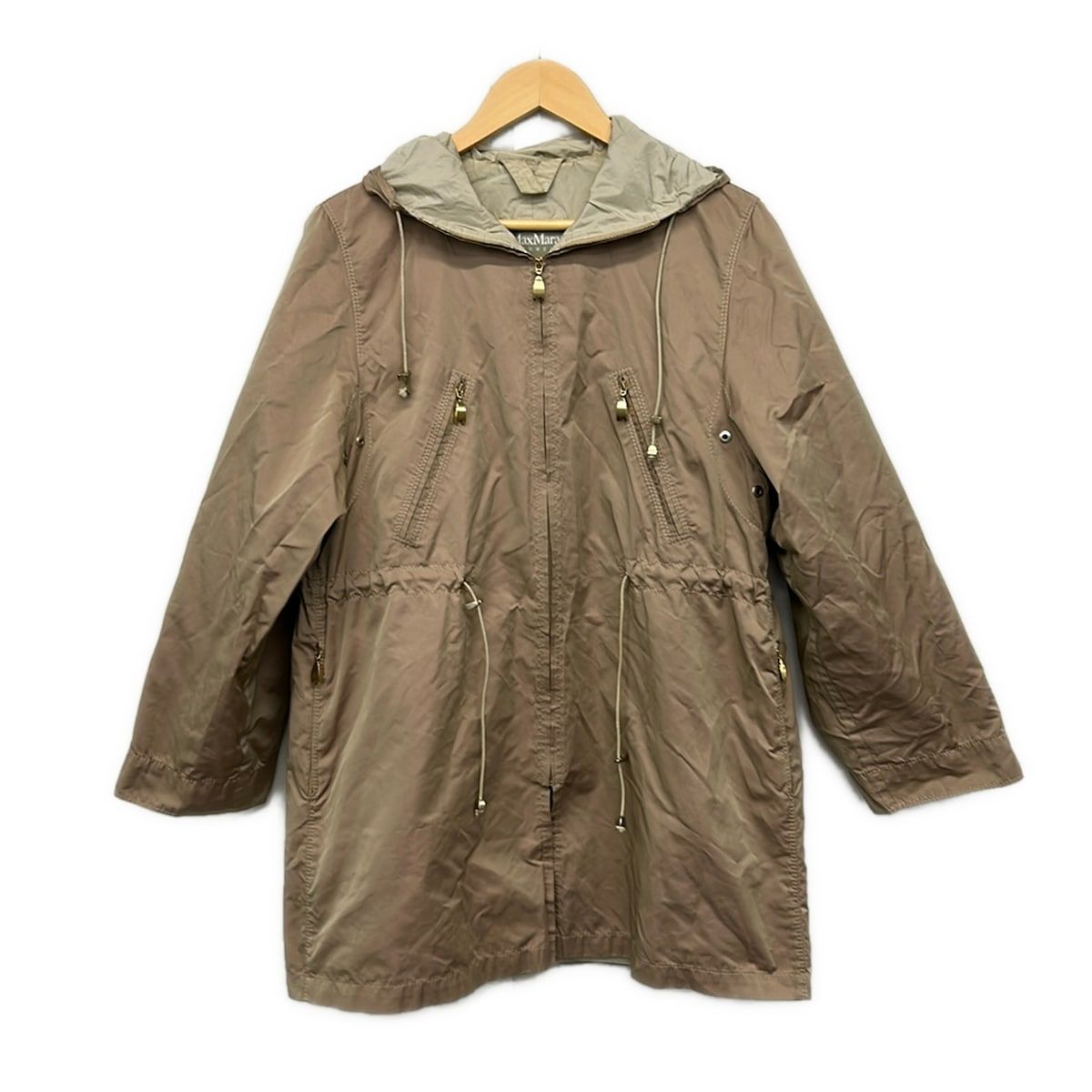 Max Mara(マックスマーラ) コート サイズ42 M レディース - ピンクベージュ