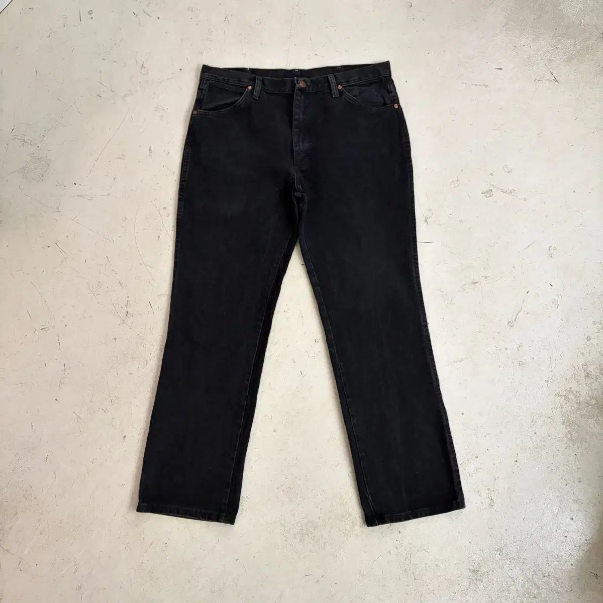 Wrangler (ラングラー) ヴィンテージ ブラックデニム デニムパンツ 36x32