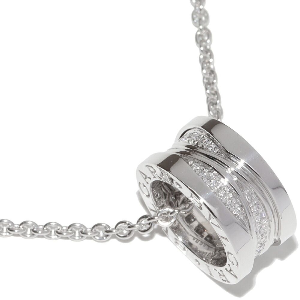 ブルガリ ペンダントネックレス K18WG ダイヤ0.20ct B.zero1 ビーゼロワン レジェンド ペンダントネックレス 355061 CL858364