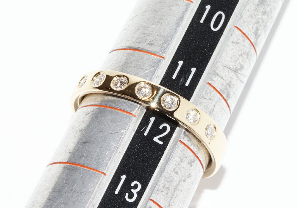 【希少】ジョージジェンセン 1A コンビ リング 指輪 9.5号 925 K18 ジョージ ジェンセン 指輪 K18YG ダイヤ9P(0.18ct) マジックリング