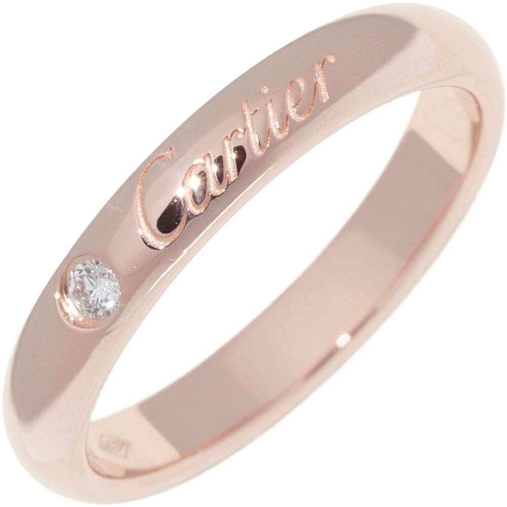 カルティエ 指輪 K18PG ダイヤ1P(0.02ct) Cドゥカルティエ