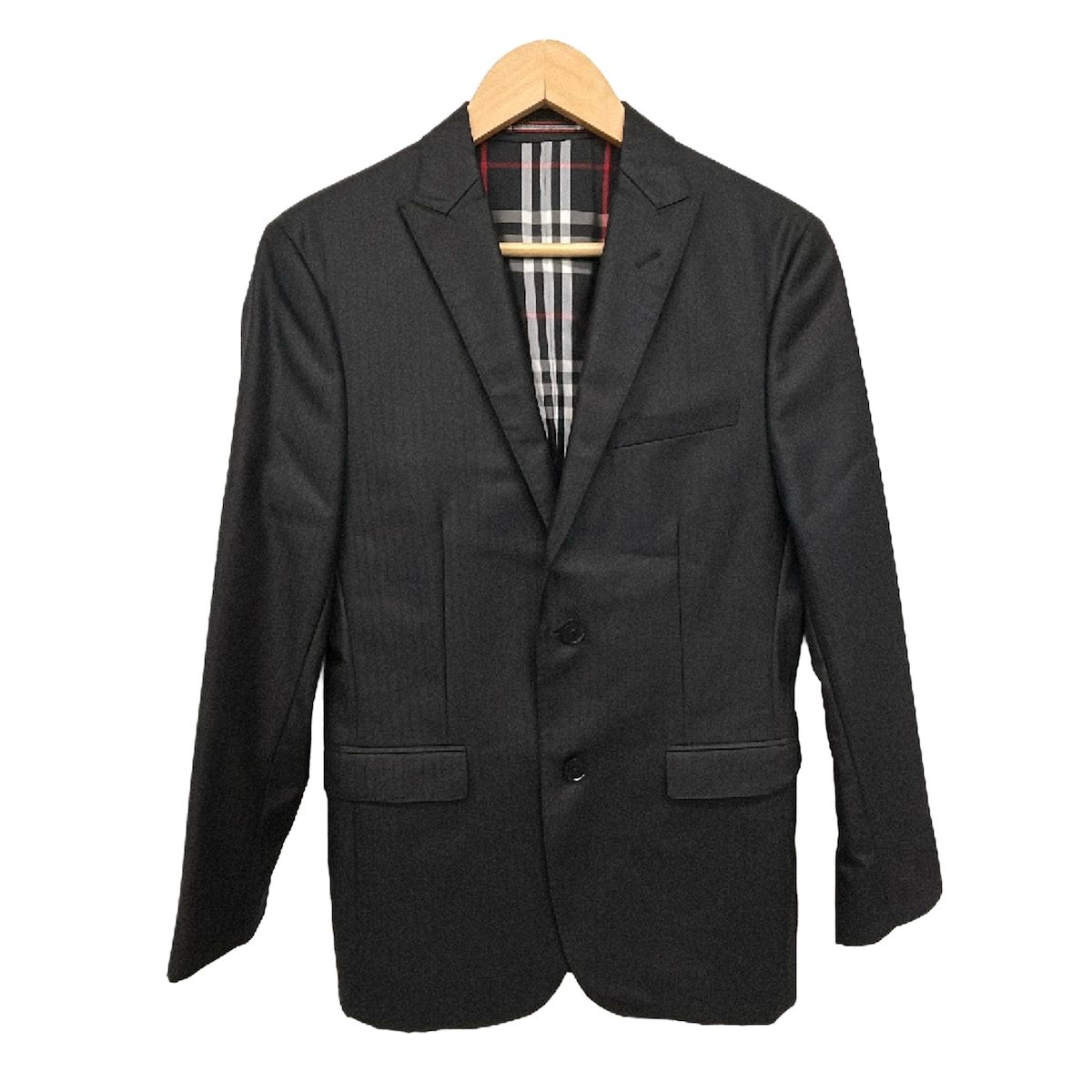 Burberry Black Label(バーバリーブラックレーベル) ジャケット サイズS メンズ美品 - 黒 長袖/ストライプ/春/秋 6,440円