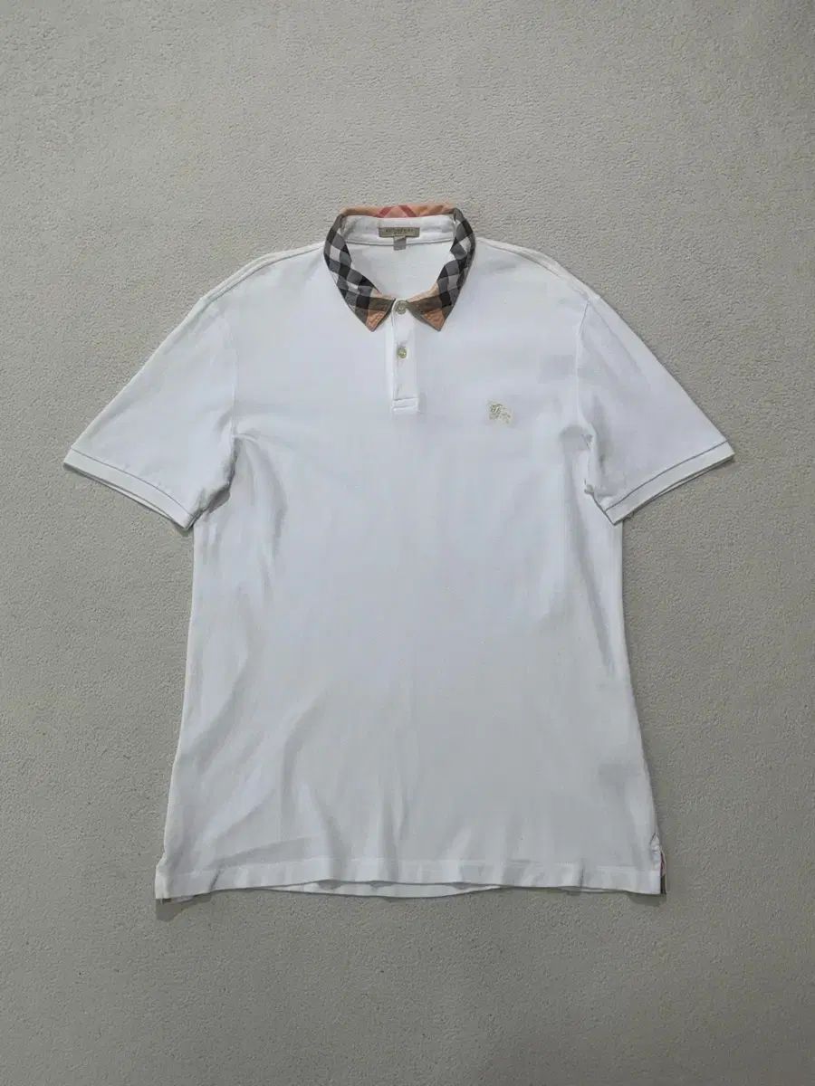 バーバリー コットン ポロシャツ カラーTシャツ 半袖 L サイズ