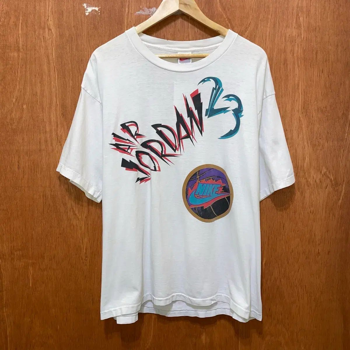 90s USA NIKE エア ジョーダン ライトニング ボルト シングルステッチ 半袖T