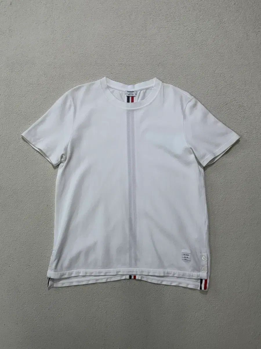トム・ブラウン 白 3本線 半袖 Tシャツ サイズ 2