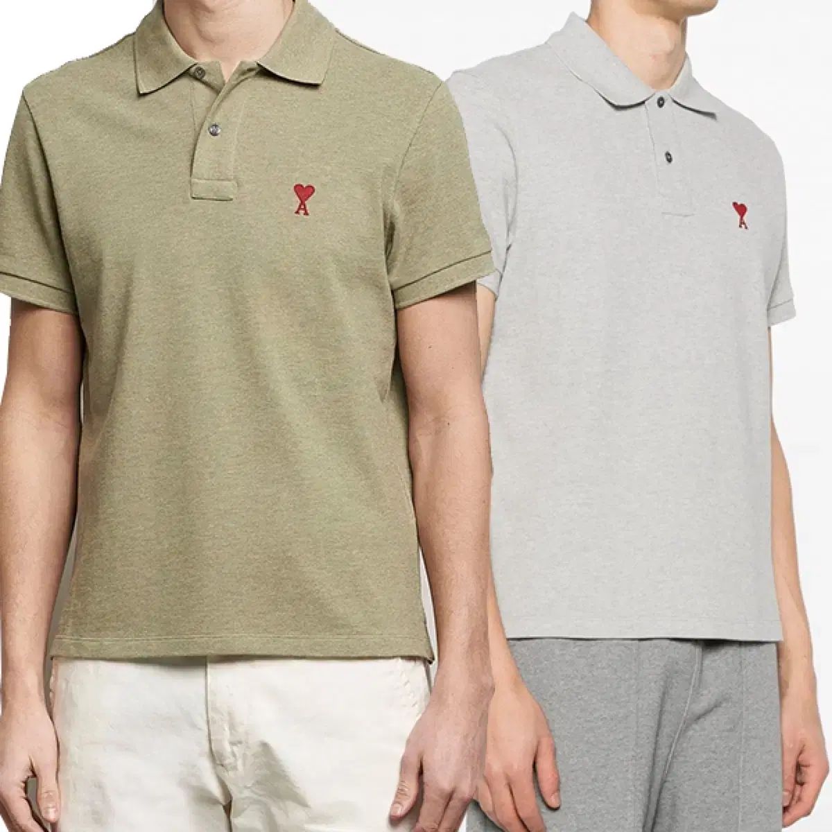 100%正規品 アミ 半袖 カラーTシャツ