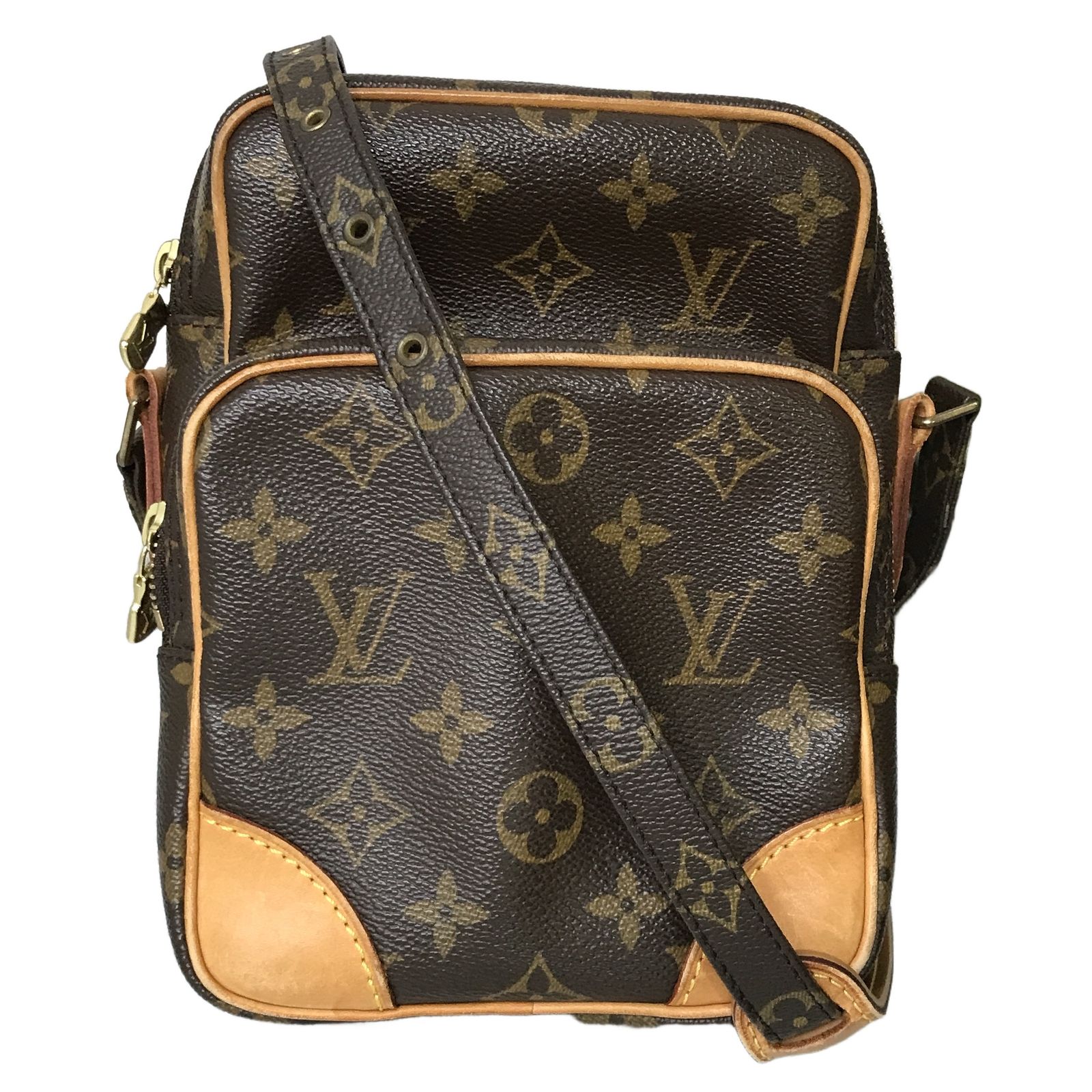 ルイヴィトン LOUIS VUITTON アマゾン M45236 ショルダーバッグ 小型 モノグラム レザー ブラウン レディースT11178966