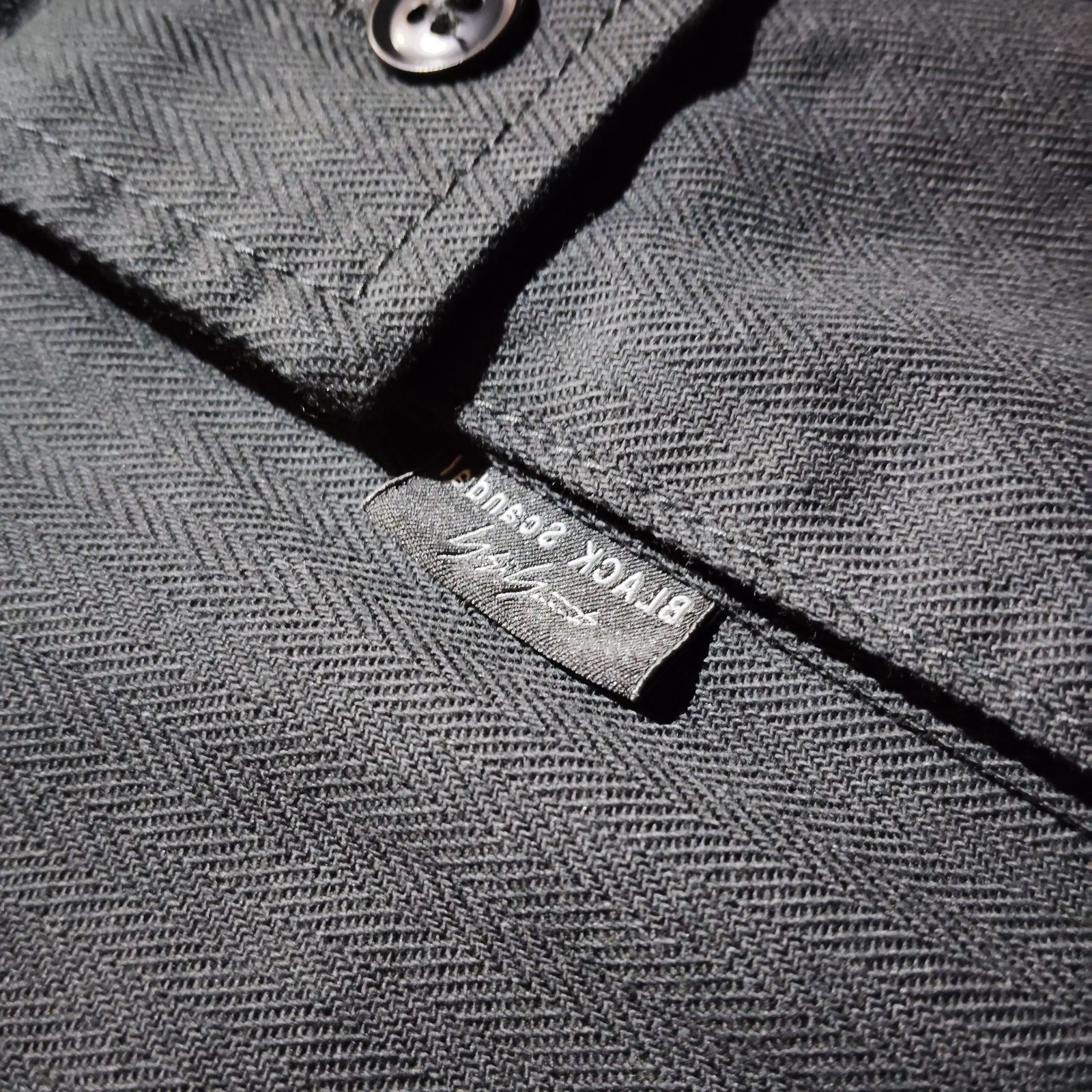 Yohji Yamamoto POUR HOMME 25aw BLACK SCANDAL HERRINGBONE WORK