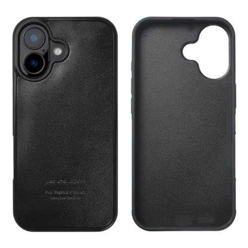 WINGLIDE iPhone17用 ケース 栃木レザー ヴォーノアニリン スマホカバー 本革 レザー (ブラック)ma 621db961