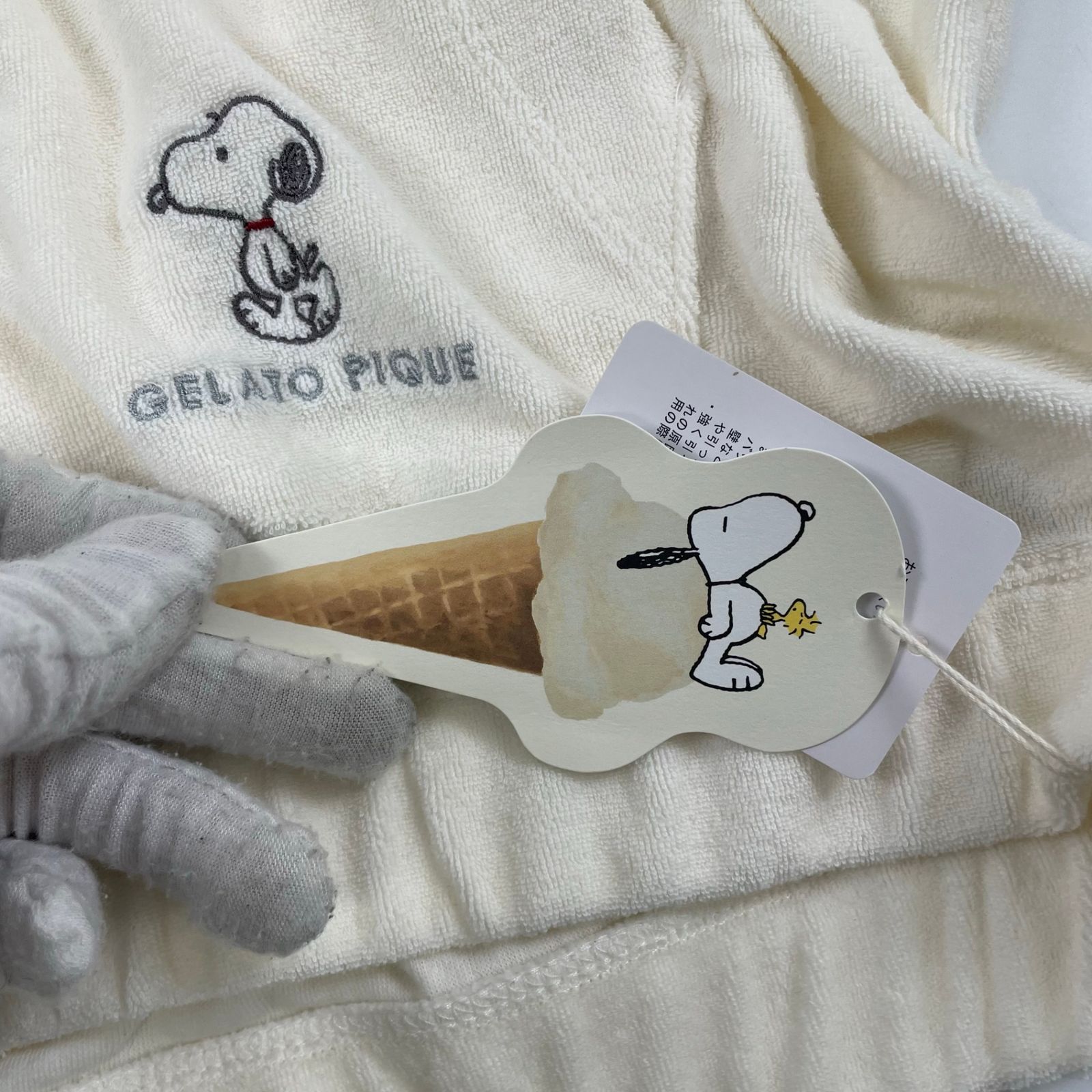 スヌーピー 耳付きパーカー 新品 完売 ジェラートピケ 今期新作
