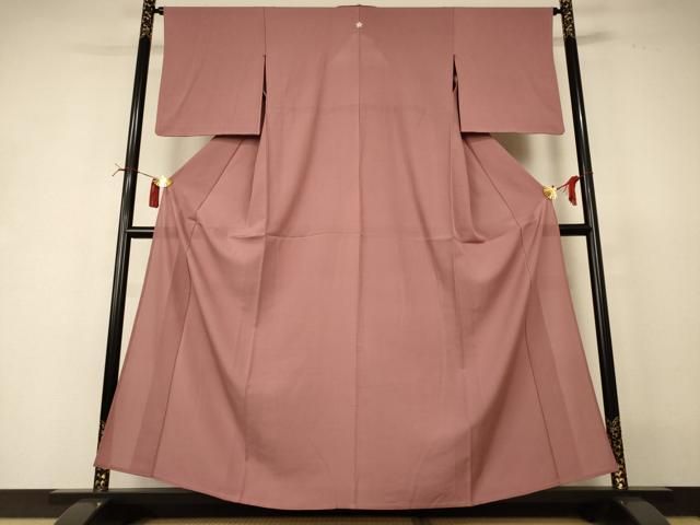平和屋着物＊夏物　色無地　絽　鴇浅葱色　正絹　逸品　AABI4771jd