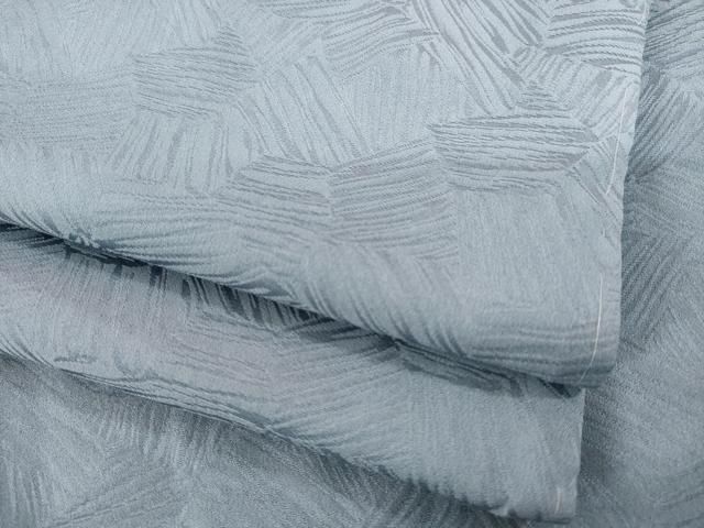 平和屋着物●上質な色無地　幾何学地紋　鉄御納戸色　正絹　逸品　AABI5148ck