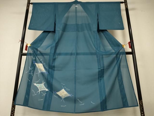 平和屋着物＊夏物　色留袖　絽　千鳥　正絹　逸品　AABI4780jd