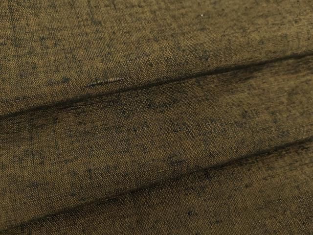平和屋着物●男性　紬　濃涅色　正絹　逸品　DABE5696ps