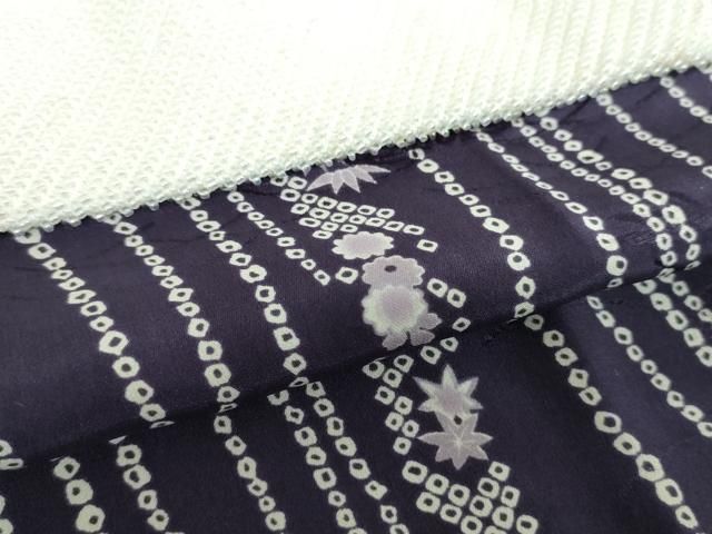 平和屋着物●上質な長襦袢 無双仕立て 半衿刺繍 ビーズ 花間道 正絹 逸品 DABE5698ps