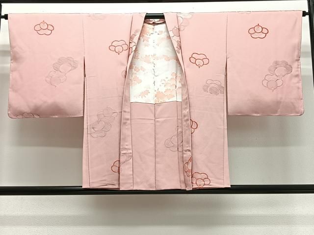 平和屋着物＃羽織　地紋起こし　舞梅文　正絹　逸品　未使用　CABG3644ua