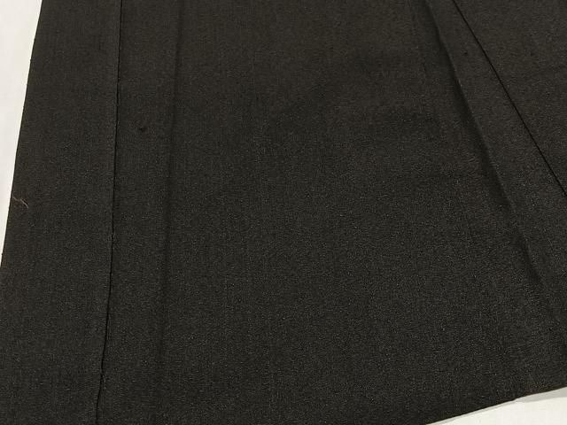 平和屋着物∞男性　長羽織　紬地　鉄黒色　正絹　逸品　CABG3659ua 平和屋着物∞男性 長羽織 紬地 鉄黒色 正絹 逸品 CABG3659ua